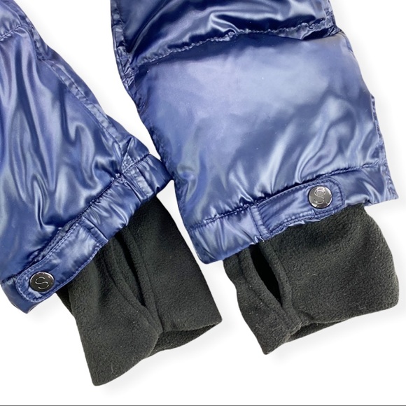 S13 Quilted Down Puffer Jacket Metallic Navy NWT Size XL Duck Down Feather - Picture 8 of 14
